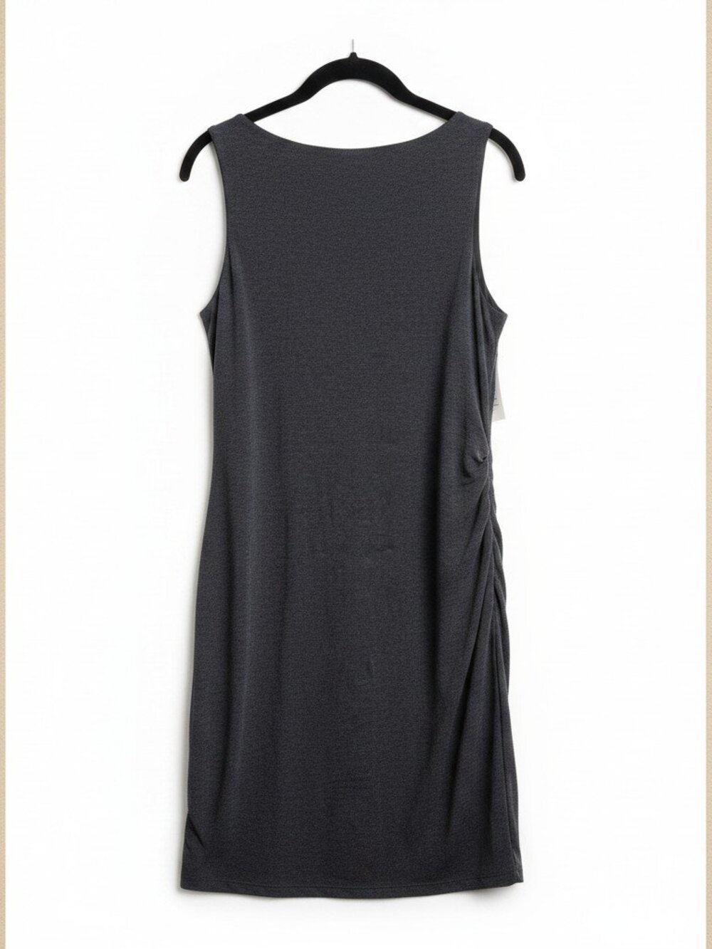Athleta Charcoal Gray Essence Reversible Tank Dress XS NWT Ruched Side